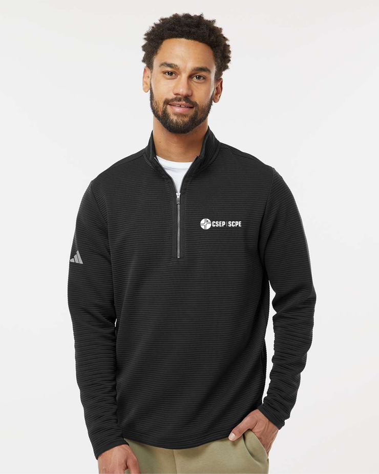 CSEP APPAREL - LIGHT LOGO - ADIDAS SPACER 1/4 ZIP PULLOVER - ADULT