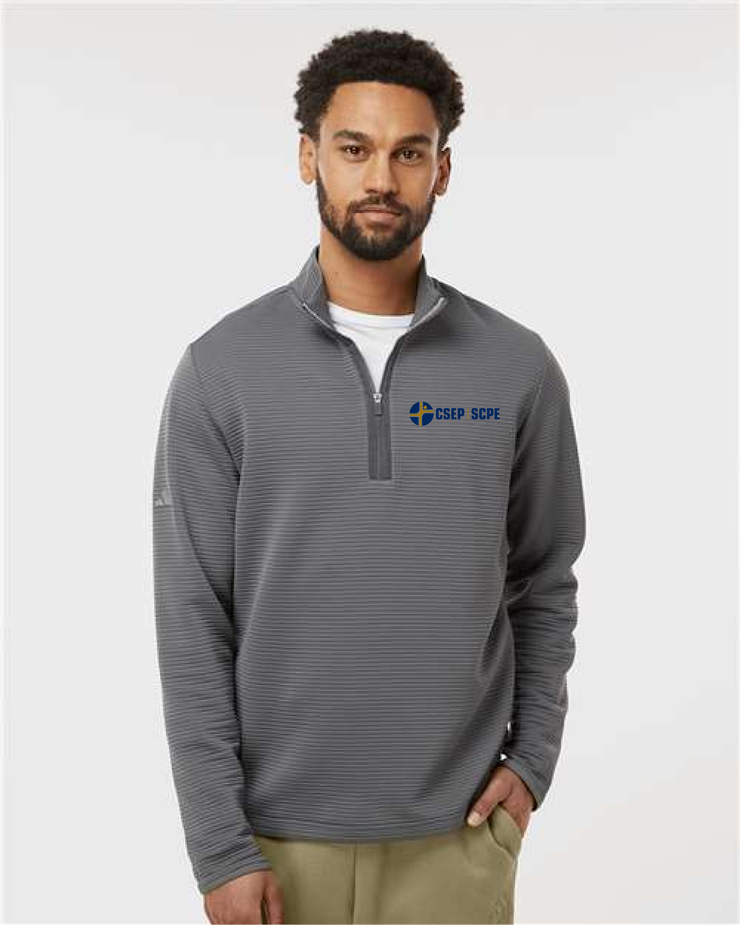 CSEP APPAREL - DARK LOGO - ADIDAS SPACER 1/4 ZIP PULLOVER - ADULT