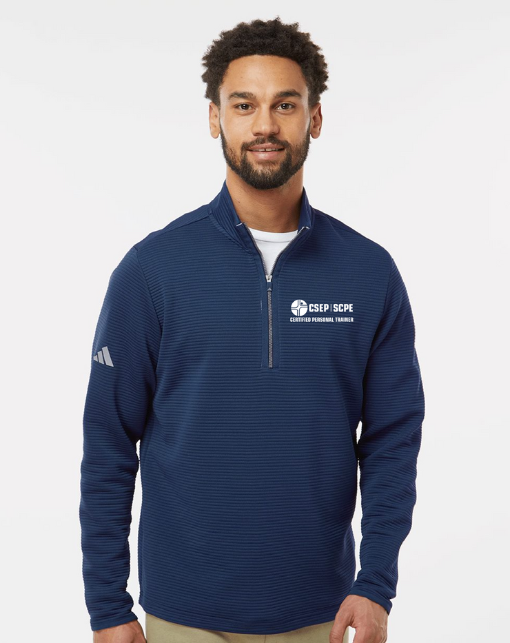 CSEP APPAREL - LIGHT LOGO - ADIDAS SPACER 1/4 ZIP PULLOVER - ADULT