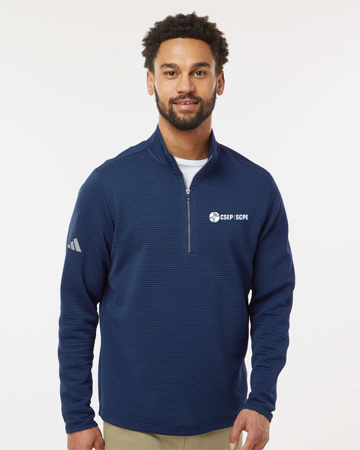 CSEP APPAREL - LIGHT LOGO - ADIDAS SPACER 1/4 ZIP PULLOVER - ADULT