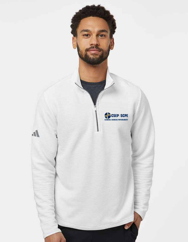 CSEP APPAREL - DARK LOGO - ADIDAS SPACER 1/4 ZIP PULLOVER - ADULT