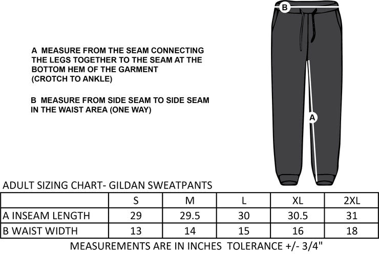 W.O. MITCHELL SPIRITWEAR - LEFT THIGH W.O MITCHELL PRINT - GILDAN SWEATPANTS - ADULT