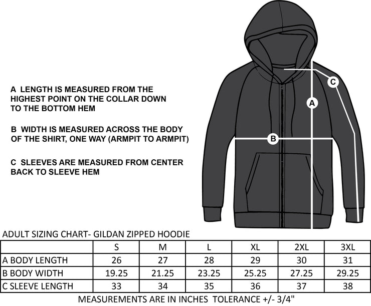 ST. GABRIEL SPIRITWEAR - GILDAN HEAVY BLEND ZIPPED HOODIE - ADULT