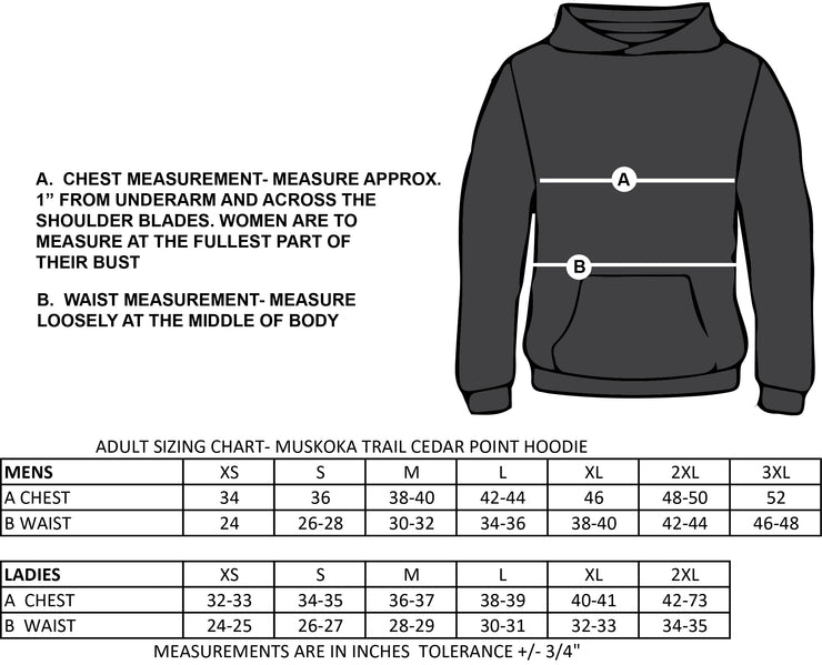 STEPHEN LEACOCK STAFF - BELONGING-CEDAR POINT PULL OVER MENS HOODIE