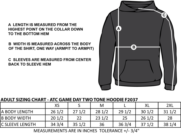 BRIARGREEN STAFFWEAR - ATC GAMEDAY TWO-TONE HOODIE - ADULT