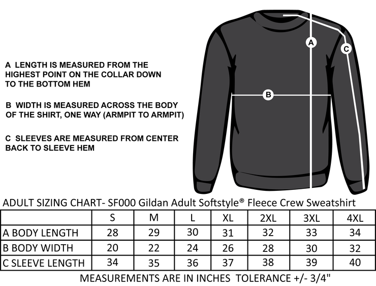 SACRED HEART SPIRITWEAR - CIRCLE PRINT - GILDAN SOFTSTYLE CREWNECK - ADULT