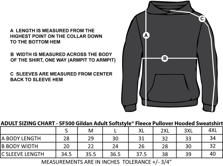 SACRED HEART GRAD - TWILL - GILDAN SOFTSTYLE HOODIE - ADULT