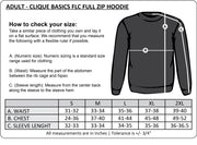 STUDIO A - CLIQUE BASICS FLC FULL ZIP HOODIE - ADULT