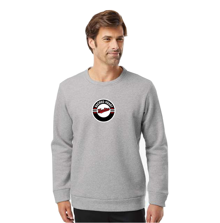 SACRED HEART SPIRITWEAR - CIRCLE - PRINT - ADIDAS COTTON CREWNECK - ADULT