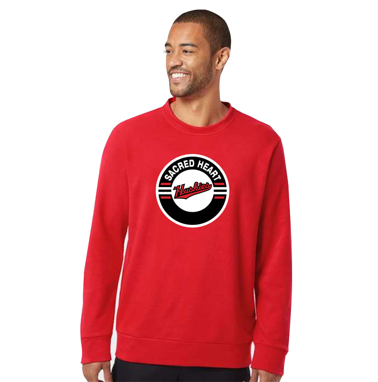 SACRED HEART SPIRITWEAR - CIRCLE PRINT - ADIDAS COTTON CREWNECK - ADULT