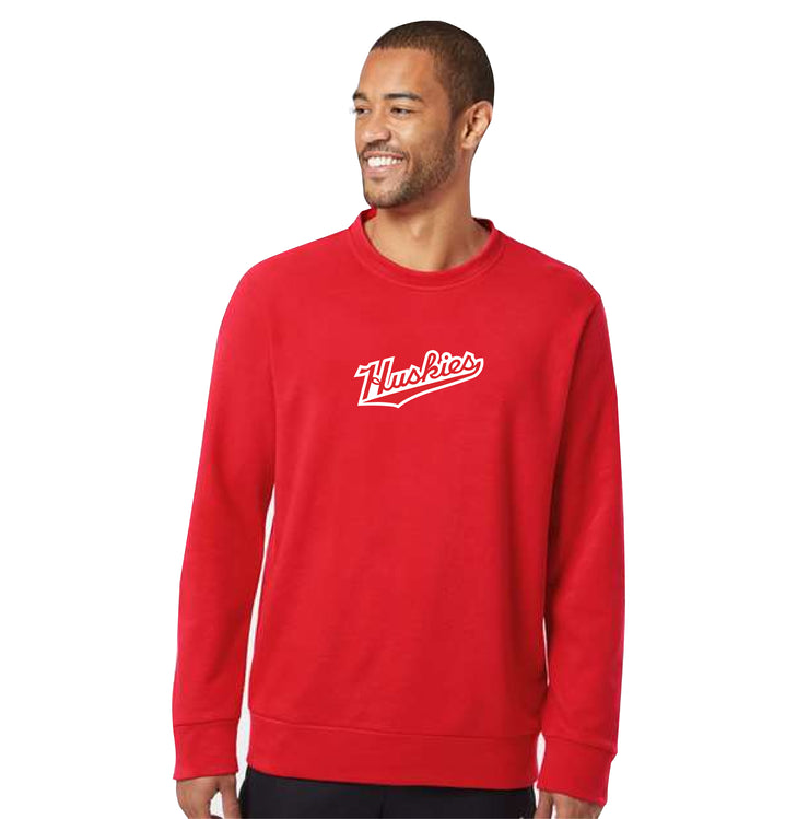 SACRED HEART STAFFWEAR - HUSKIES PRINT - ADIDAS COTTON CREWNECK - ADULT