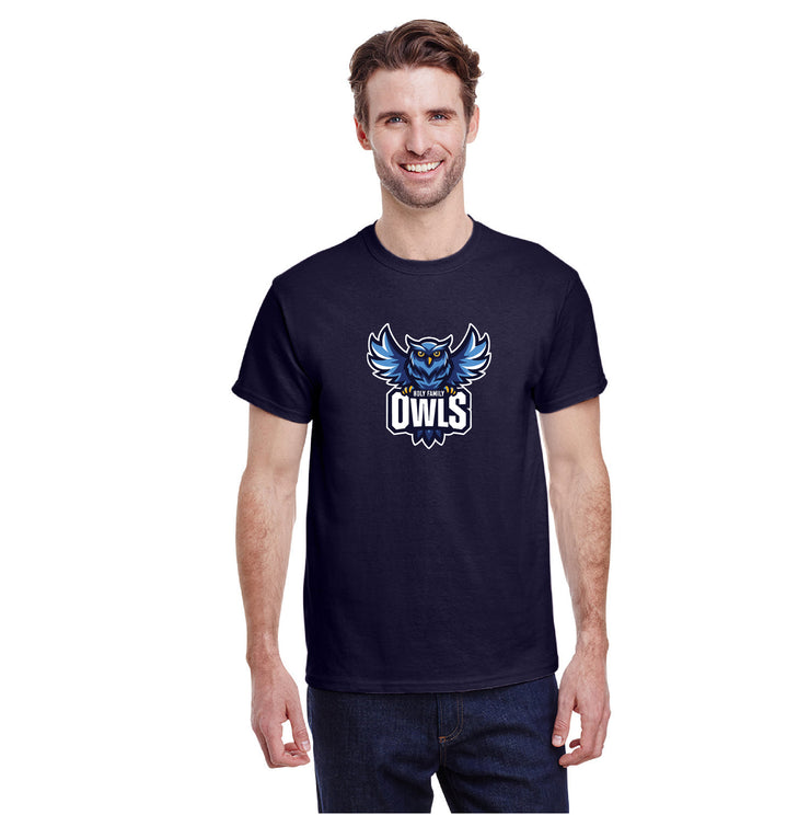 HOLY FAMILY SPIRITWEAR - OWLS - GILDAN COTTON TEE - ADULT