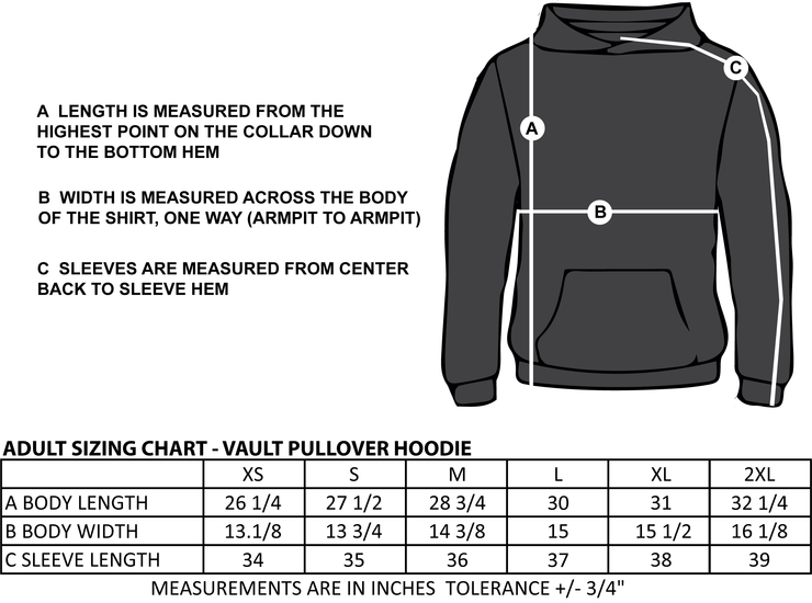 FRANK RYAN THEATRE CLUB - VAULT PULLOVER HOODIE - ADULT