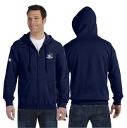 NOTRE DAME SCIENCE - FRONT PRINT - GILDAN COTTON ZIP HOODIE - ADULT