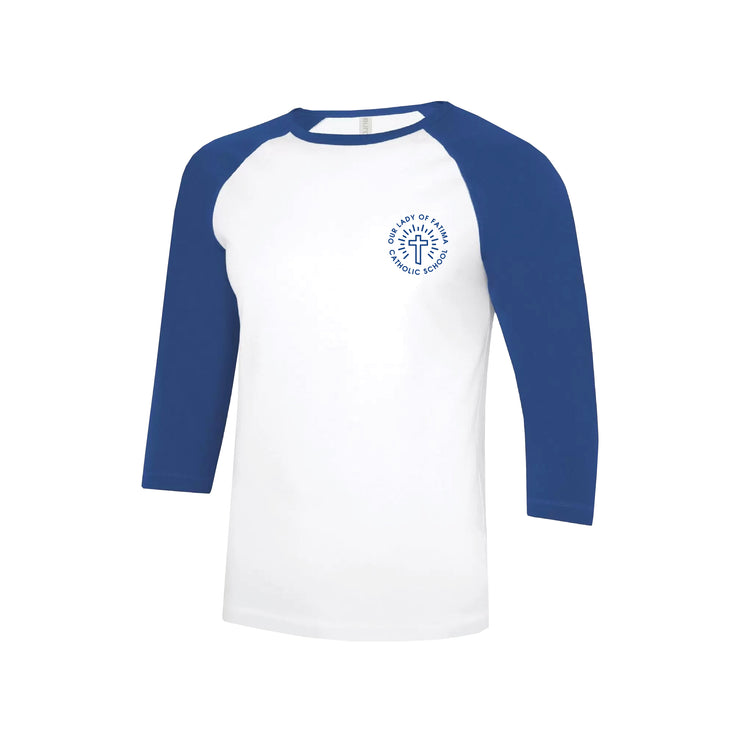 OUR LADY OF FATIMA SPIRITWEAR - ATC EUROSPUN BASEBALL TEE - ADULT