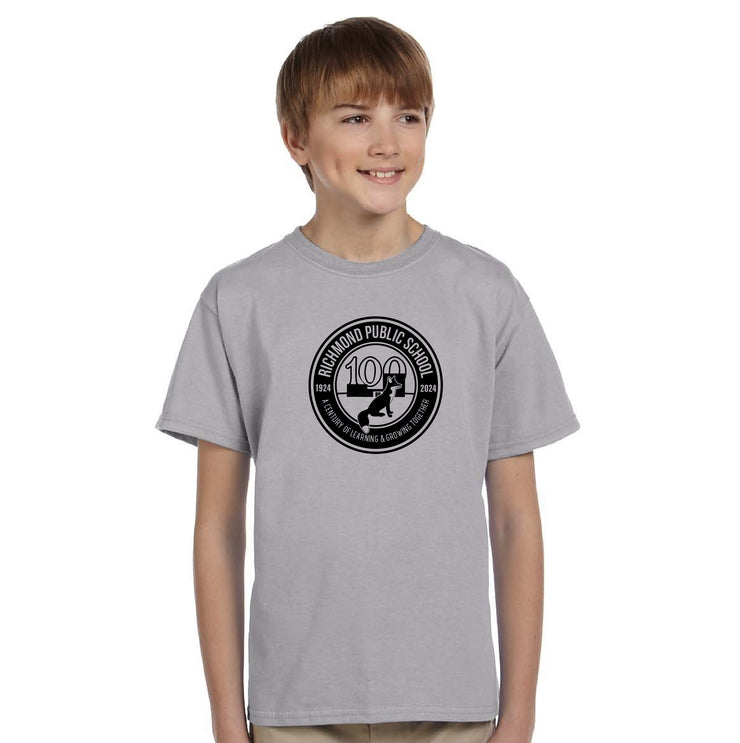 RICHMOND CENTENNIAL - GILDAN COTTON TEE - 1 COLOUR LOGO - YOUTH