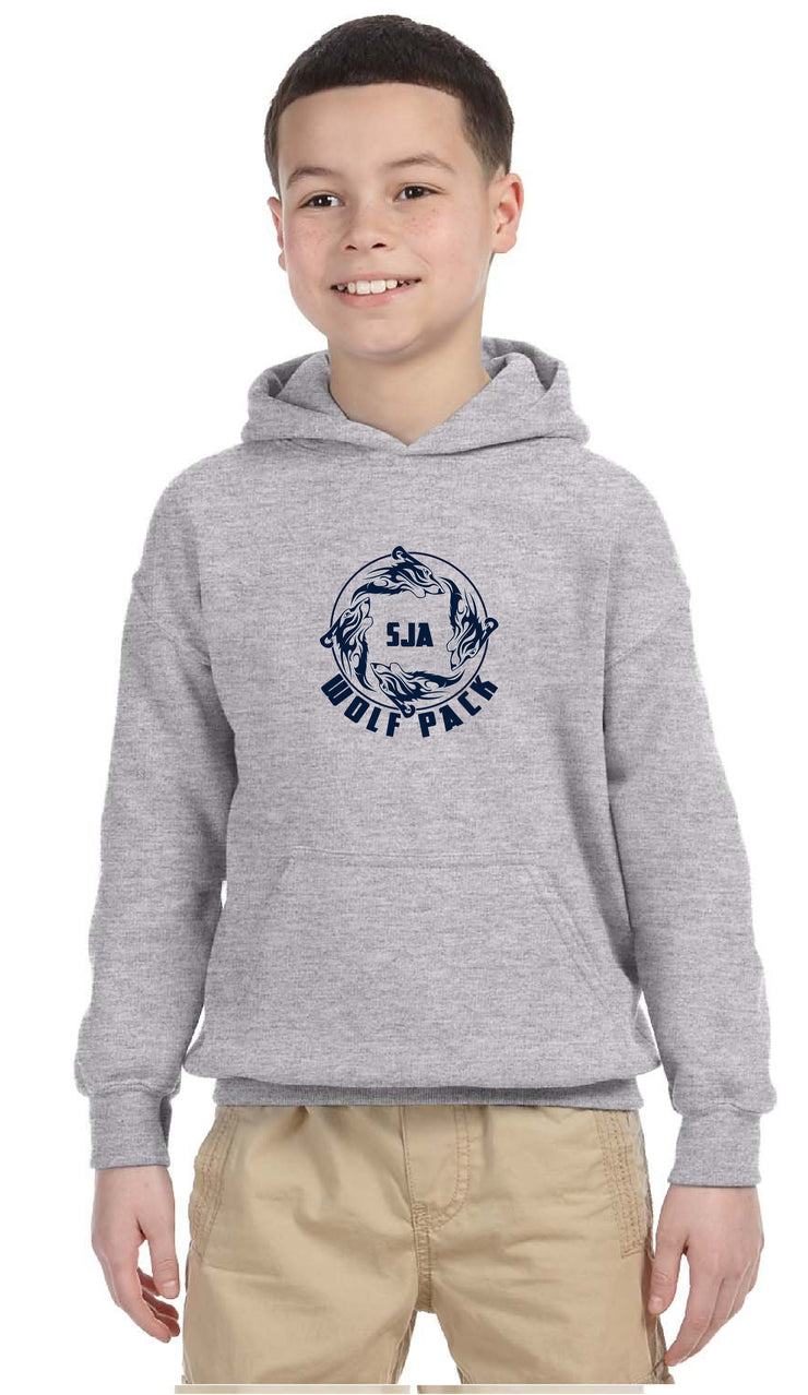 ST. JOHN THE APOSTLE SPIRITWEAR - GILDAN HEAVY BLEND COTTON HOODIE - YOUTH