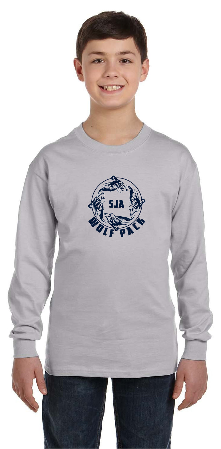 ST. JOHN THE APOSTLE SPIRITWEAR - GILDAN COTTON LONGSLEEVE - YOUTH