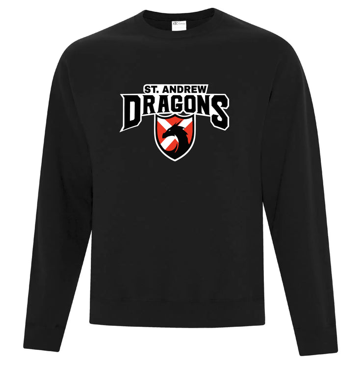 ST. ANDREW SPIRITWEAR - DRAGONS - ATC COTTON CREWNECK - ADULT