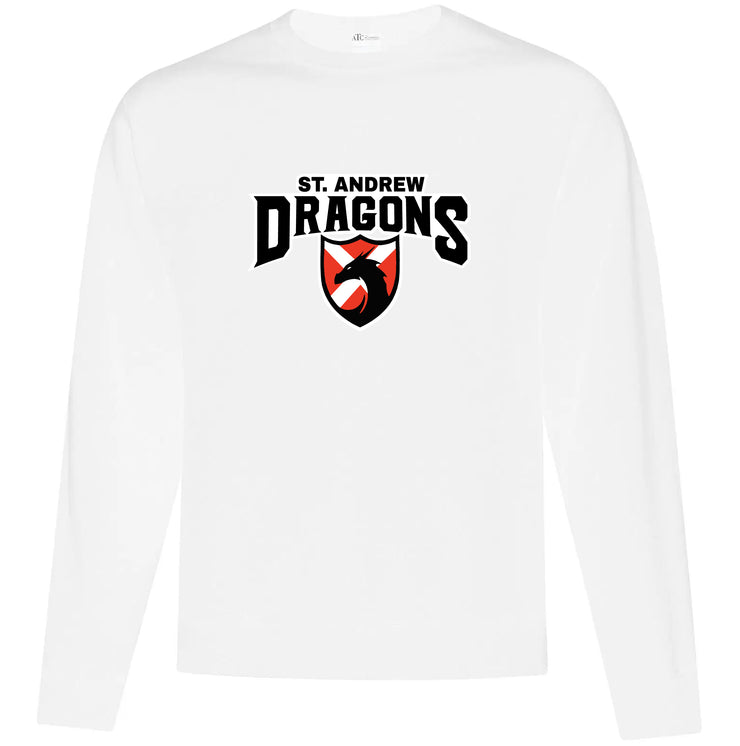 ST. ANDREW SPIRITWEAR - DRAGONS - ATC COTTON CREWNECK - ADULT