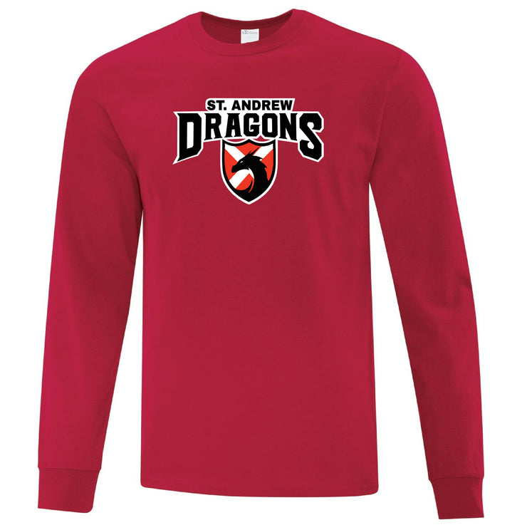 ST. ANDREW SPIRITWEAR - DRAGONS - COTTON LONGSLEEVE - ADULT