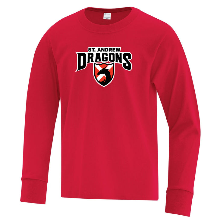 ST. ANDREW SPIRITWEAR - DRAGONS - COTTON LONGLSEEVE - YOUTH