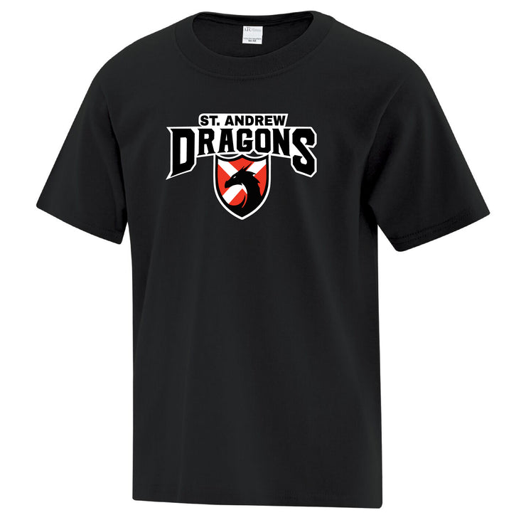 ST. ANDREW SPIRITWEAR - DRAGONS - ATC COTTON TEE - YOUTH