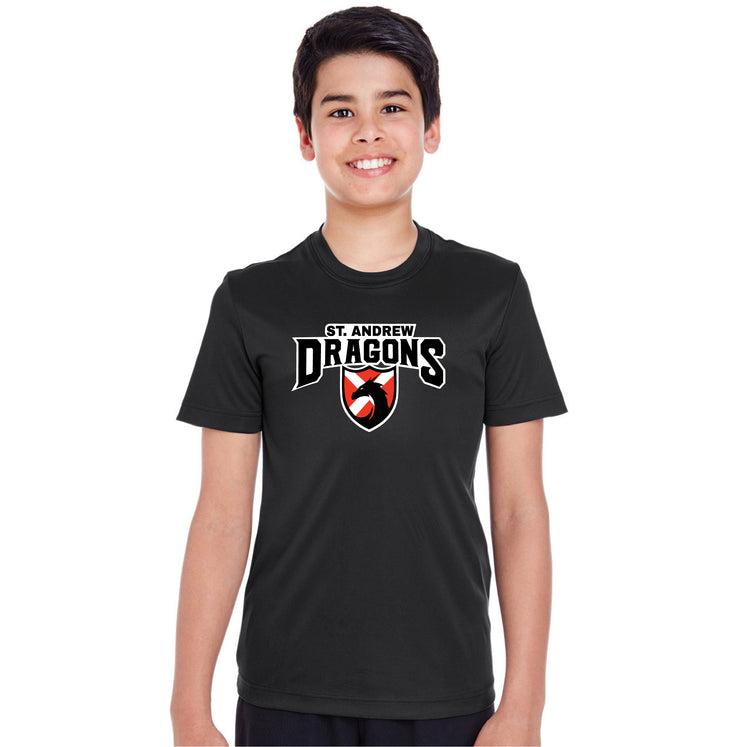 ST. ANDREW SPIRITWEAR - DRAGONS - TEAM 365 PERFORMANCE TEE - YOUTH