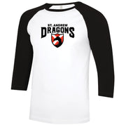 ST. ANDREW SPIRITWEAR - DRAGONS - ATC RINGSPUN BASEBALL TEE - ADULT