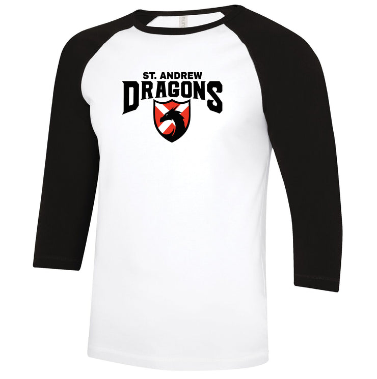 ST. ANDREW SPIRITWEAR - DRAGONS - ATC RINGSPUN BASEBALL TEE - YOUTH