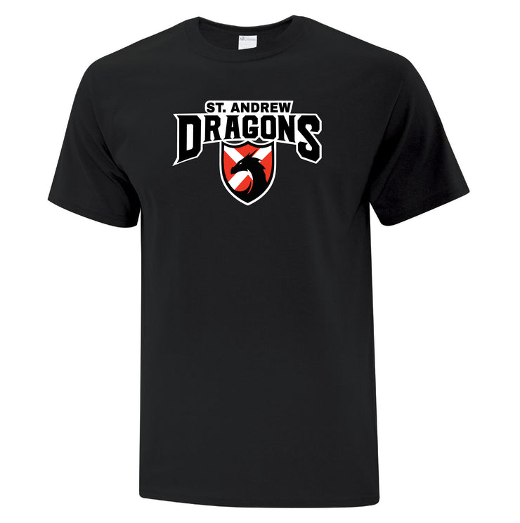 ST. ANDREW SPIRITWEAR - DRAGONS - ATC COTTON TEE - ADULT