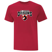 ST. ANDREW SPIRITWEAR - DRAGONS - ATC COTTON TEE - ADULT