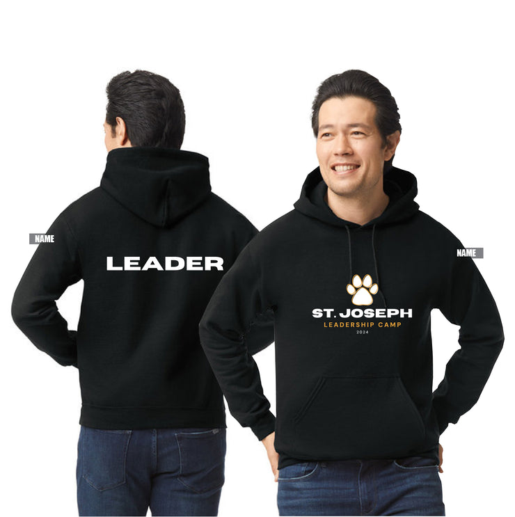 ST. JOSEPH LEADERSHIP - FULL FRONT/LEADER BACK - GILDAN HEAVY BLEND COTTON HOODIE - ADULT