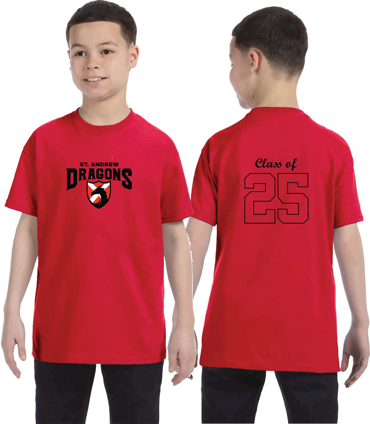 ST. ANDREW SCHOOL CLASS OF 25 - GILDAN COTTON TEE - YOUTH