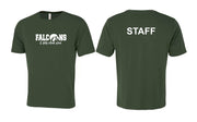 ST. PHILIP STAFFWEAR - ATC EUROSPUN TEES-FALCONS LOGO WITH STAFF