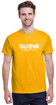 ST. PHILIP SPIRITWEAR - GILDAN COTTON TEE - FALCONS LOGO - ADULT