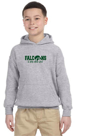 ST. PHILIP SPIRITWEAR - GILDAN HEAVY BLEND COTTON HOODIE - FALCONS LOGO - YOUTH