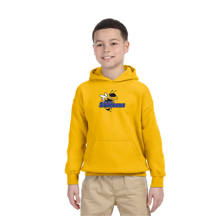 ST. RITA SCHOOL SPIRITWEAR - STINGERS - GILDAN COTTON HOODIE - YOUTH