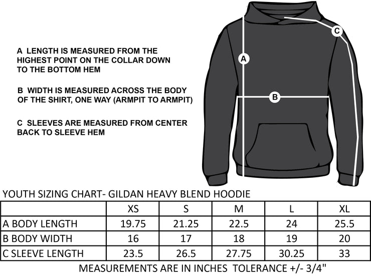 ST. JOHN THE APOSTLE SPIRITWEAR - GILDAN HEAVY BLEND COTTON HOODIE - YOUTH