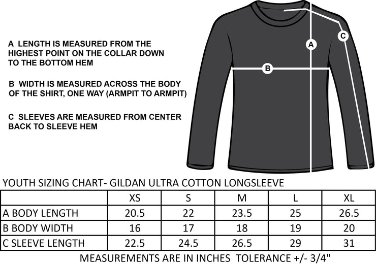 ST. JOHN THE APOSTLE SPIRITWEAR - GILDAN COTTON LONGSLEEVE - YOUTH