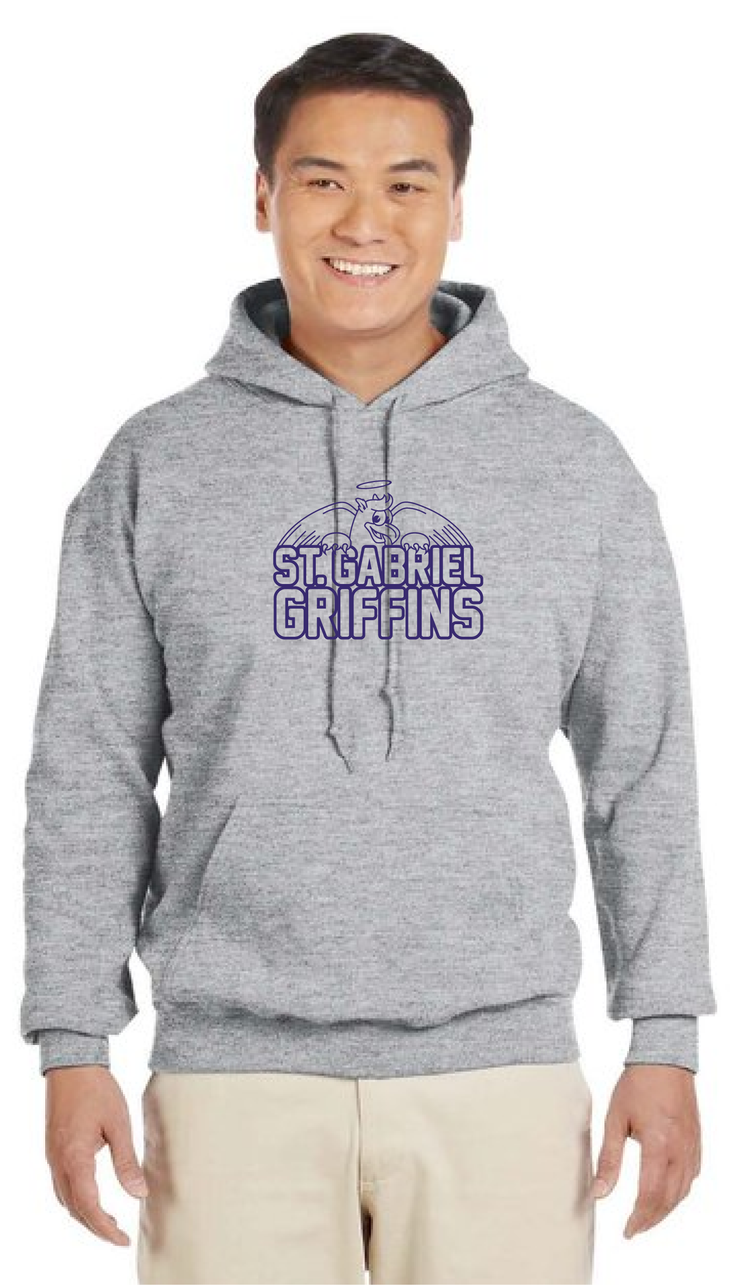 ST. GABRIEL SPIRITWEAR - GILDAN COTTON HOODIE - ADULT