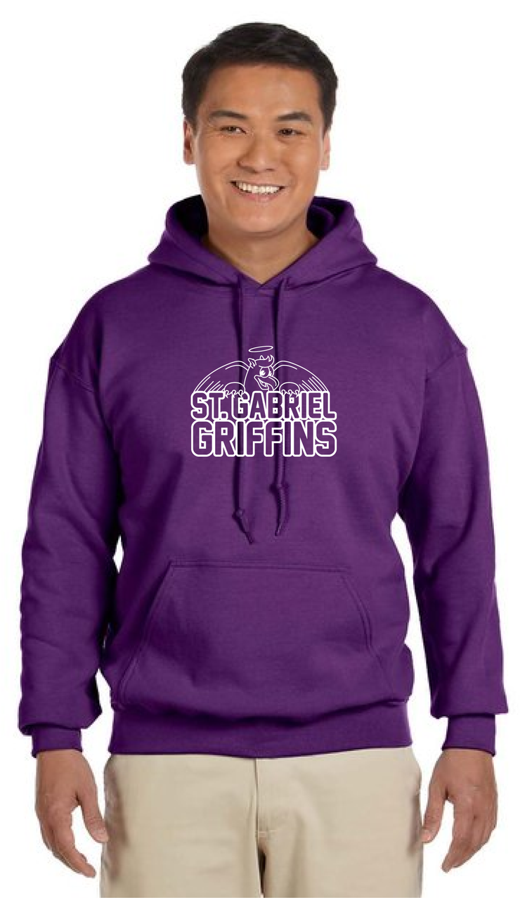 ST. GABRIEL SPIRITWEAR - GILDAN COTTON HOODIE - ADULT