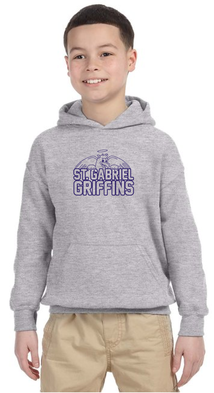 ST. GABRIEL SPIRITWEAR - GILDAN COTTON HOODIE - YOUTH