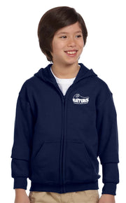 GUARDIAN ANGELS SPIRITWEAR - GATORS - GILDAN COTTON ZIPPED HOODIE - YOUTH