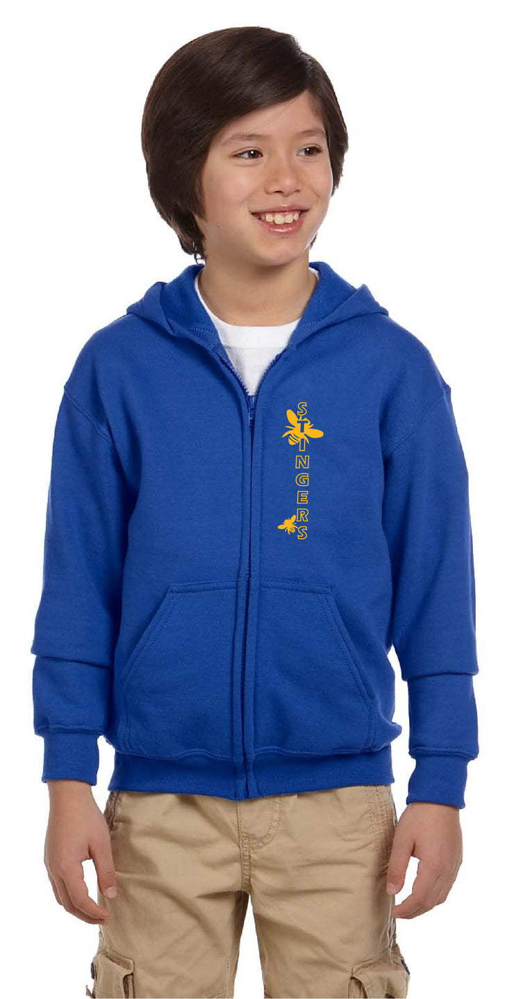 ST. RITA SCHOOL SPIRITWEAR - GILDAN ZIPPED HOODIE - YOUTH