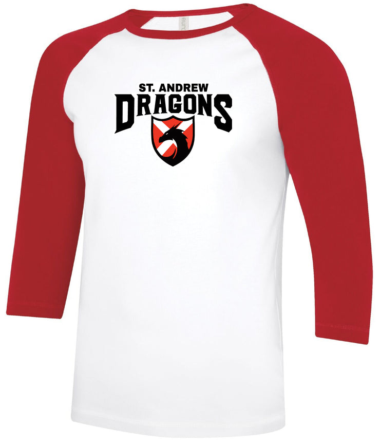 ST. ANDREW SPIRITWEAR - DRAGONS - ATC RINGSPUN BASEBALL TEE - YOUTH