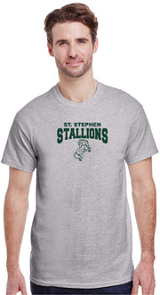 ST.STEPHEN SPIRITWEAR-ADULT- GILDAN COTTON TEE