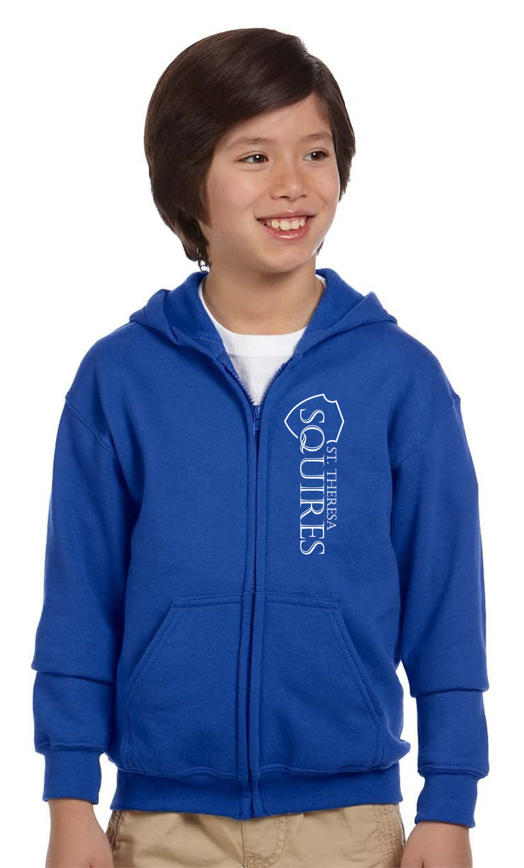 ST. THERESA SPIRITWEAR - GILDAN HEAVY BLEND ZIPPED HOODIE - YOUTH