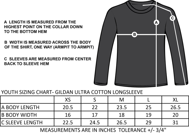 STEPHEN LEACOCK GRADWEAR - GILDAN LONGSLEEVE COTTON TEE - YOUTH