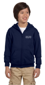 STEPHEN LEACOCK SPIRITWEAR- YOUTH - GILDAN ZIPPED HEAVY BLEND HOODIE